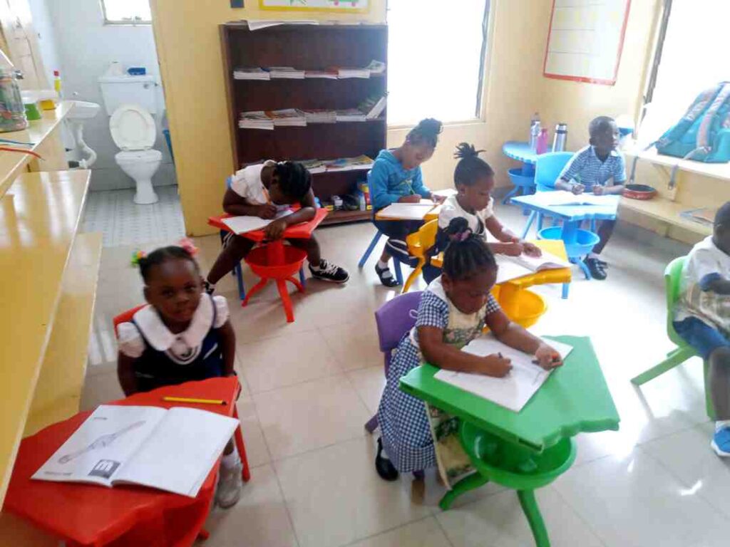 precious one montessori school classroom accra best ghana